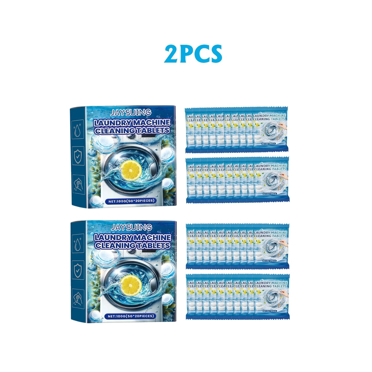 Jaysuing Washing Machine Cleaner Effervescent Tablets 100g