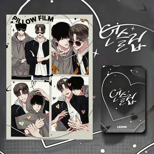 Korean BL Manhwa You My World Lomo Card Juhyeok Suah Q Version Photo Peaceful Pleasures Health and Wellness Red