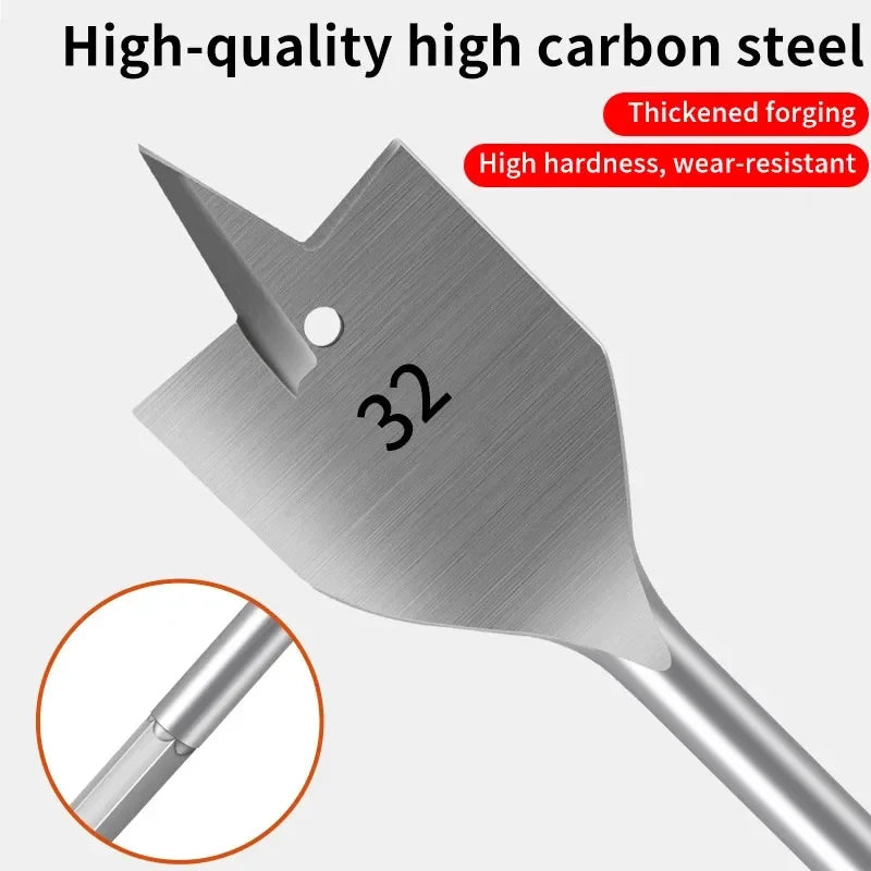 Woodworking Three-point Bit Flat Drill Bits Set Drawer Door Lock Boring Tool Wood Board Flat Drill Hole Enlarger Combination Peaceful Pleasures Health and Wellness