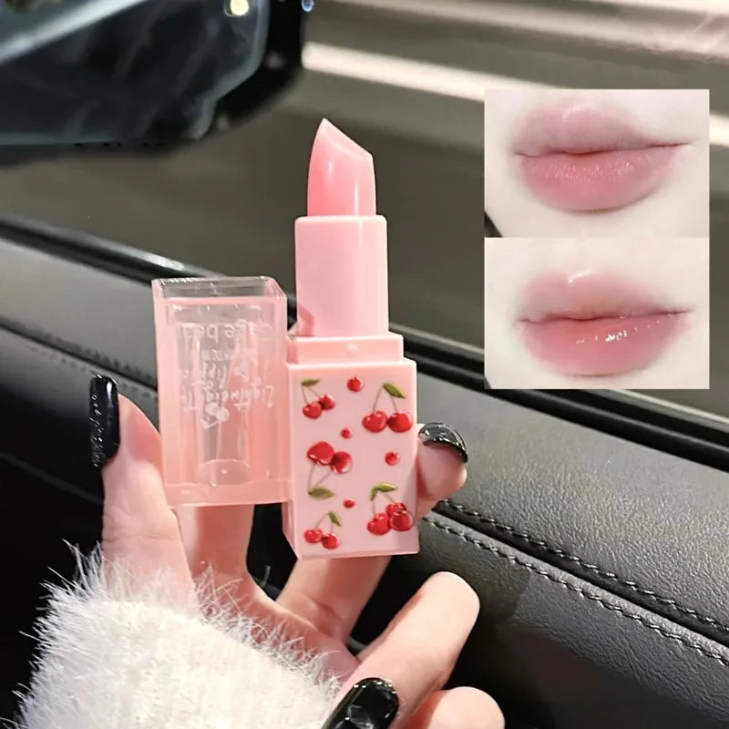 Cherry Hydrating Lip Balm and Lip Oils Set Gege Bear Light Moisturizing Soothing Nourishing and Tender Lips Care For Winter Use Peaceful Pleasures Health and Wellness