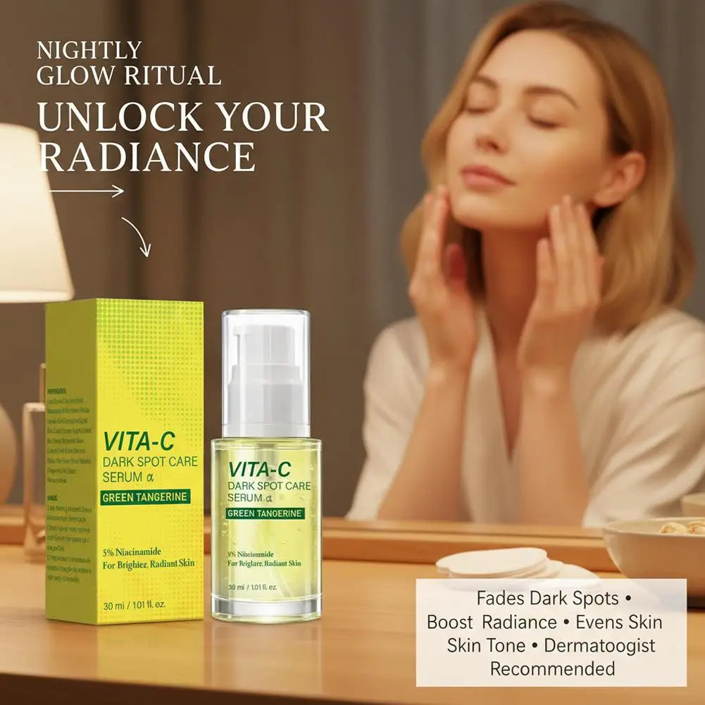 Green Tangerine Brightening Serum – 5% Niacinamide & Vitamin C