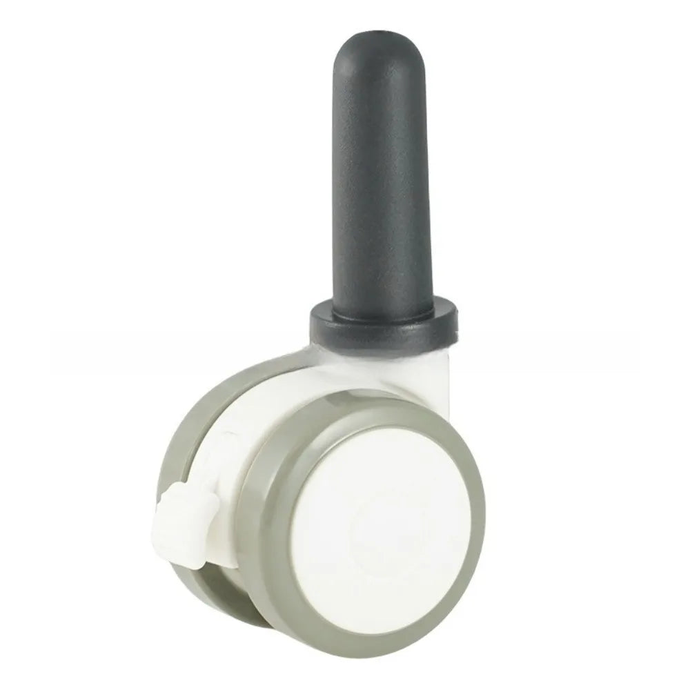 Rubber Swivel Caster Wheels M6/M8 Stem with Locking Brake