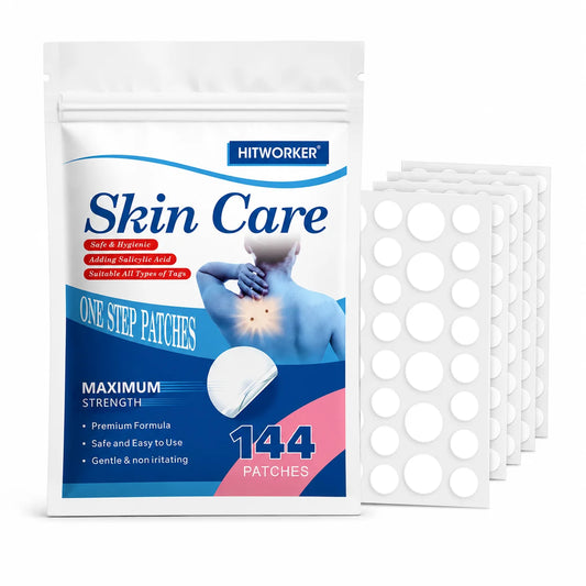 144-Pc Hydrocolloid Acne Patches | Alcohol-Free Blemish Stickers Acne Patch Peaceful Pleasures Health and Wellness 144PCS