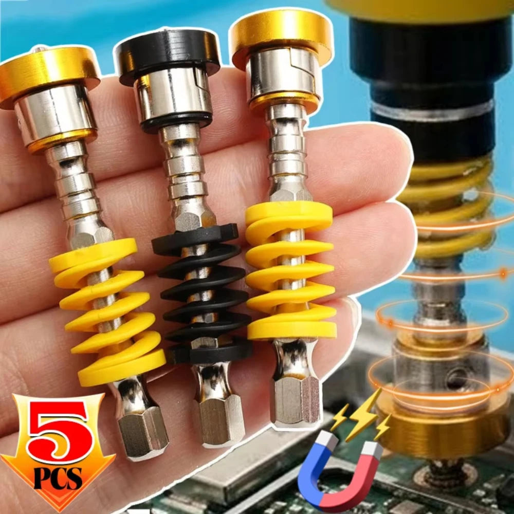 Spring-Loaded Positioning Screwdriver Bits PH2 Magnetic Stop Screws Locating Batch Head Drilling Tool For Power Drills Peaceful Pleasures Health and Wellness