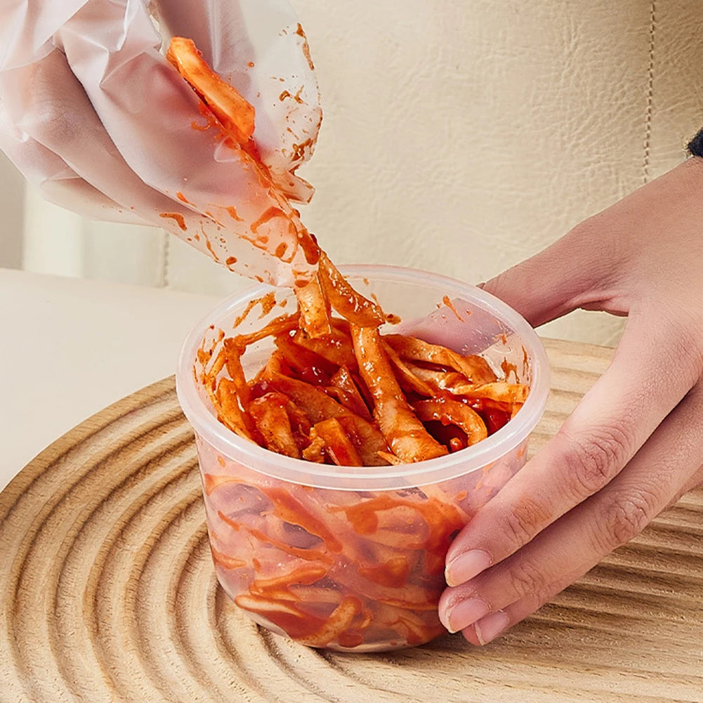 3-Pack Airtight Mini Food Storage Containers – Kimchi & Snacks