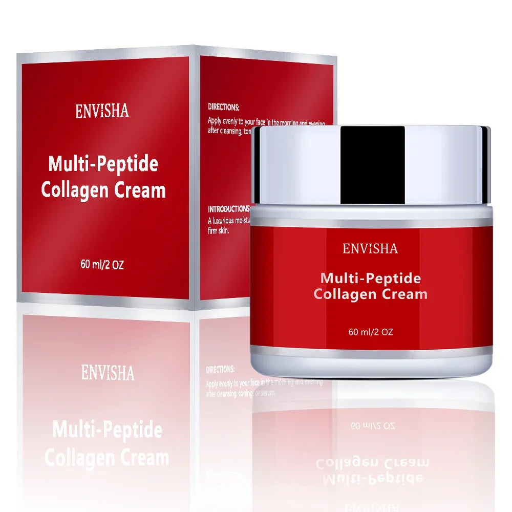 ENVISHA Multi-Peptide Collagen Face Cream – Anti-Aging, 60ml Peaceful Pleasures Health and Wellness