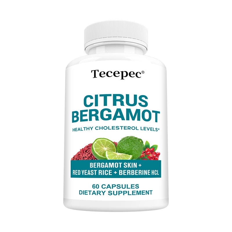 Premium Citrus Bergamot Extract Capsules - Heart & Cardiovascular Support, Immune Boost, Helps with Overall Health, Non-GMO Peaceful Pleasures Health and Wellness 60count-1 bottle