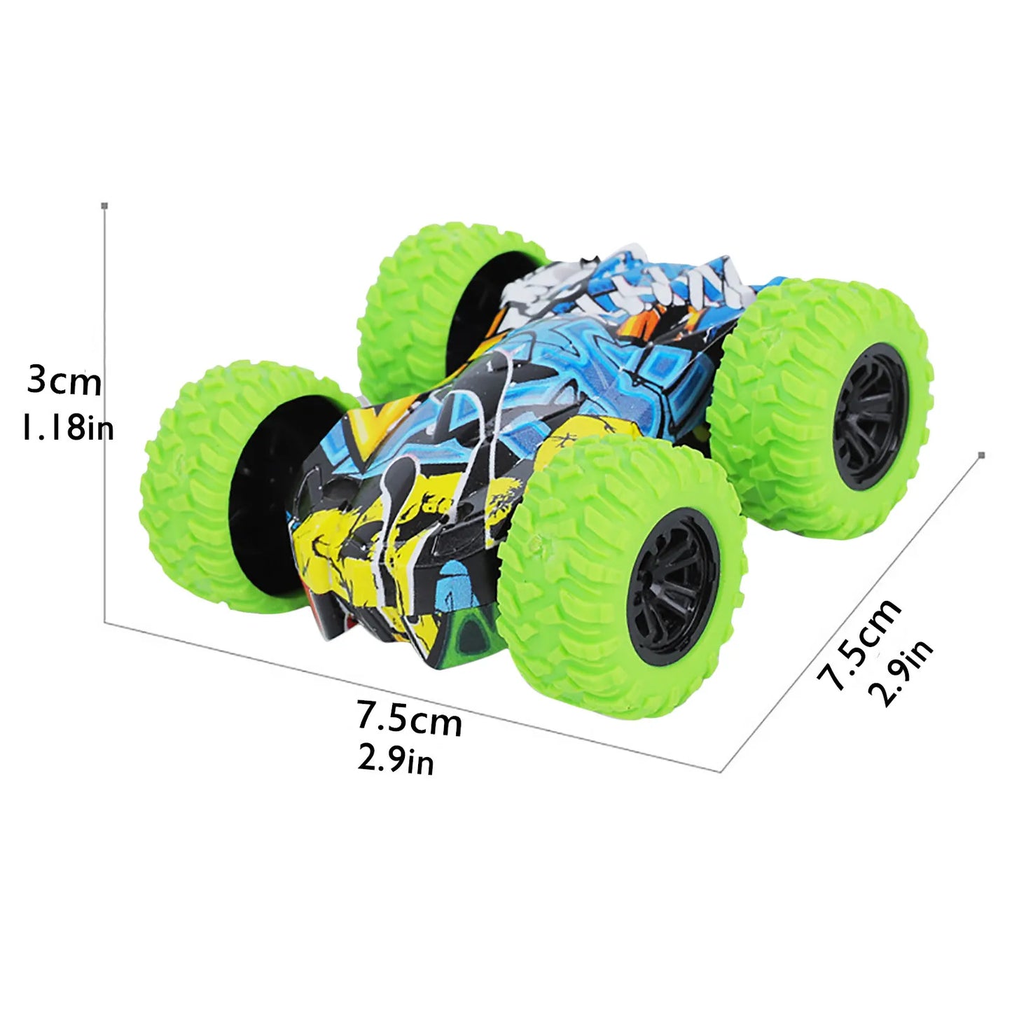 Double-Sided Inertia Off-Road Toy Car for Kids – No Battery