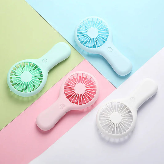 Cute Mini Portable Fan USB Charging 3-speed - Handheld Small Electric Fan Fan for Men and Women Suitable for Room Home Peaceful Pleasures Health and Wellness