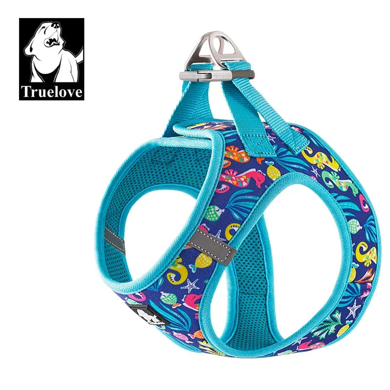 Truelove Pet Harness Soft Air Mesh Adjustable Reflective Pet Vest Small and Medium Breeds No Pull Adjustable Dog Harness TLH3016 Peaceful Pleasures Health and Wellness