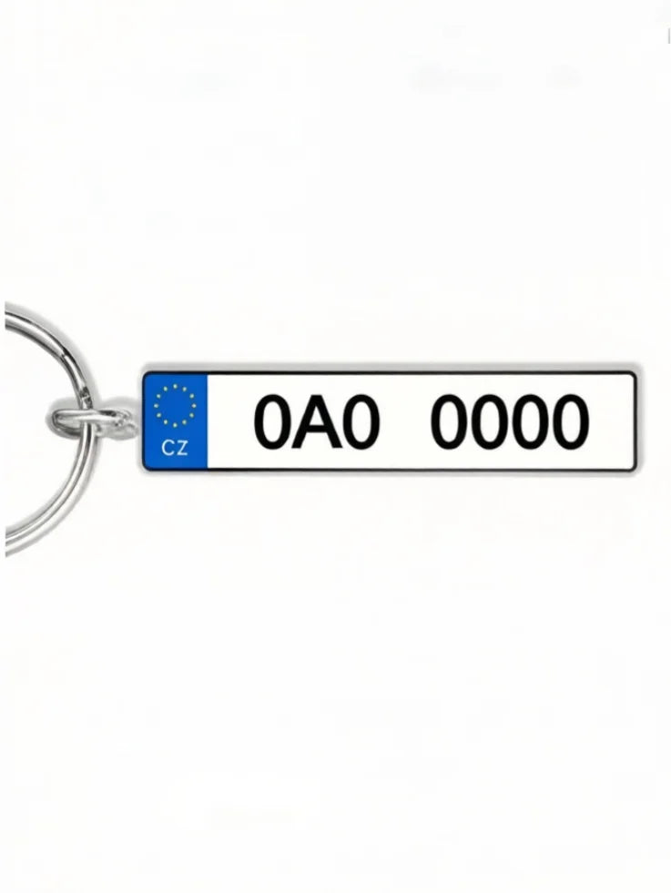 Custom License Plate Keychain | Personalized Name & Number