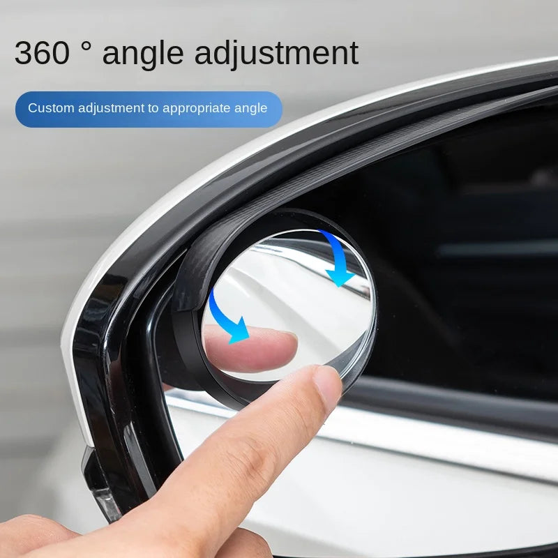 Universal Car Rearview Rain Eyebrow Blind Spot Mirror Small Round Mirror 360 Degrees Parking Auxiliary Mirror Shield Accessories Peaceful Pleasures Health and Wellness