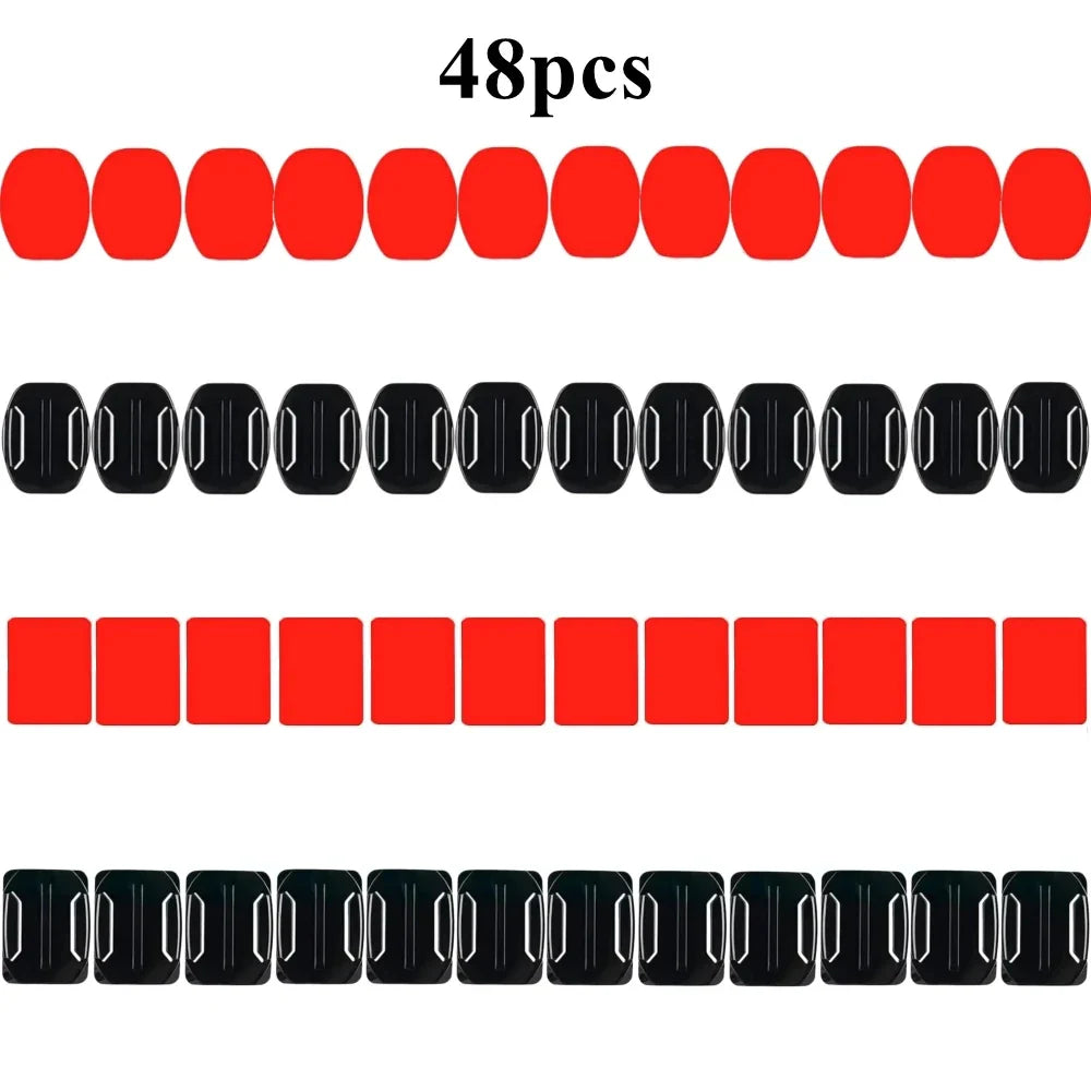 48-Pack VHB Adhesive Mounting Stickers for GoPro & Action Cams