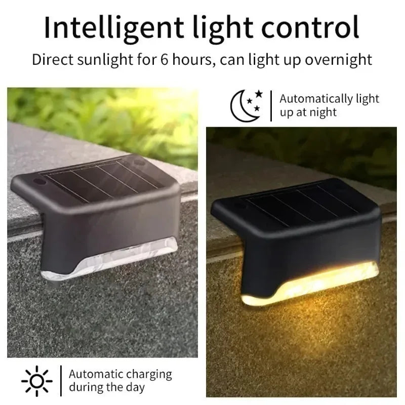 Solar LED Stair & Fence Lights | IP65 Waterproof Garden Lights