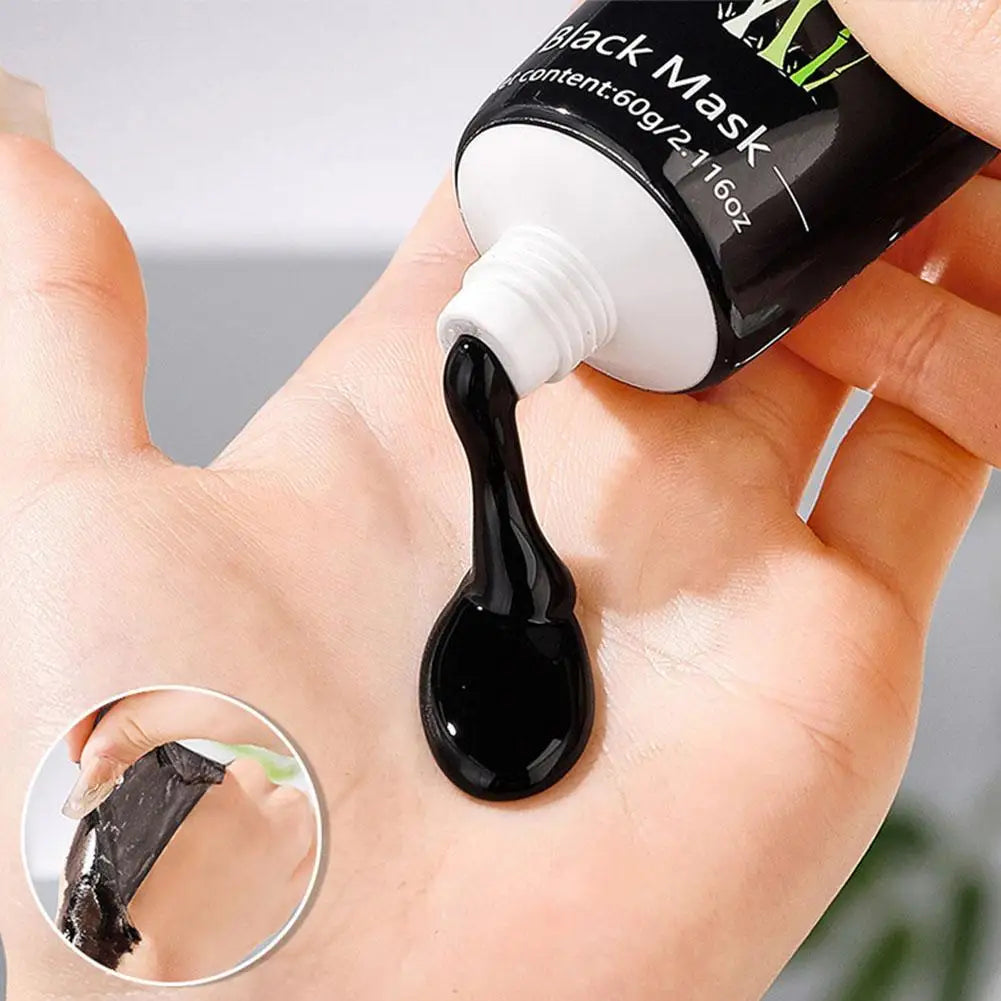 Peel-off blackhead cleansing bamboo charcoal mask, deeply cleanses, purifies, refines pores, for both men and women Peaceful Pleasures Health and Wellness