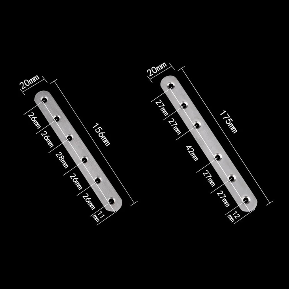 10pcs Stainless Steel Flat Straight Brace Brackets Premium Quality Durable Material for Wood Furniture Connecting Peaceful Pleasures Health and Wellness