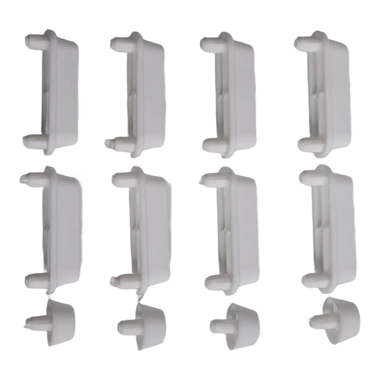 12-Pack Toilet Seat Bumpers – Non-Slip Plastic Buffer Pads