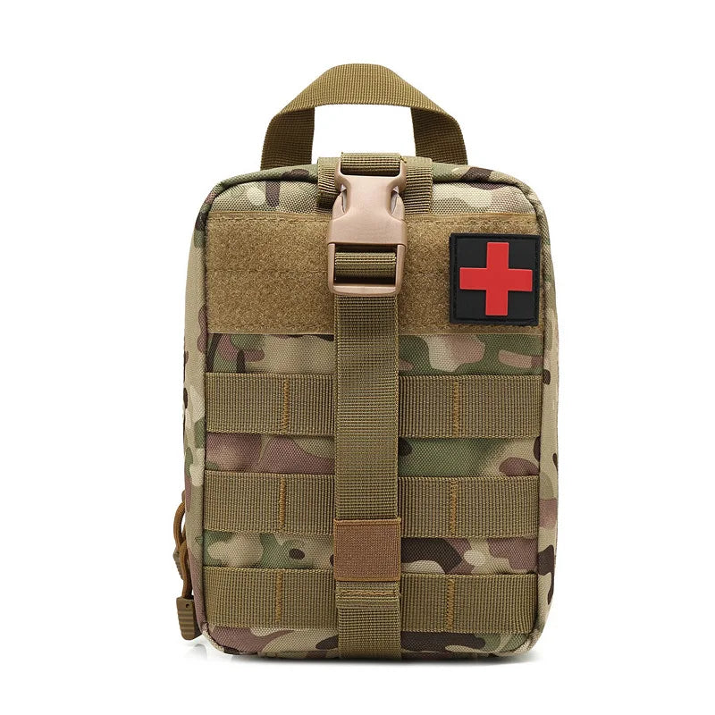 1000D Portable Tactical First Aid Kit Medical Bag Empty First Aid Pouch Bag for Camping Hiking Travel Survival Tools EDC Pouch Peaceful Pleasures Health and Wellness camouflage