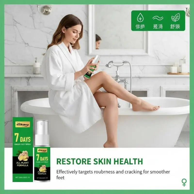 Foot Deodorant Spray Prevent Stinky Feet Non Pungent Fragrance Anti-sweat Moisturize Skin Relieve Dry Removal Spray Foot Care Peaceful Pleasures Health and Wellness