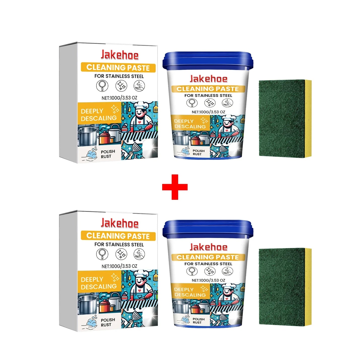 Stainless Steel Cleaning Paste – Rust Remover & Metal Polish