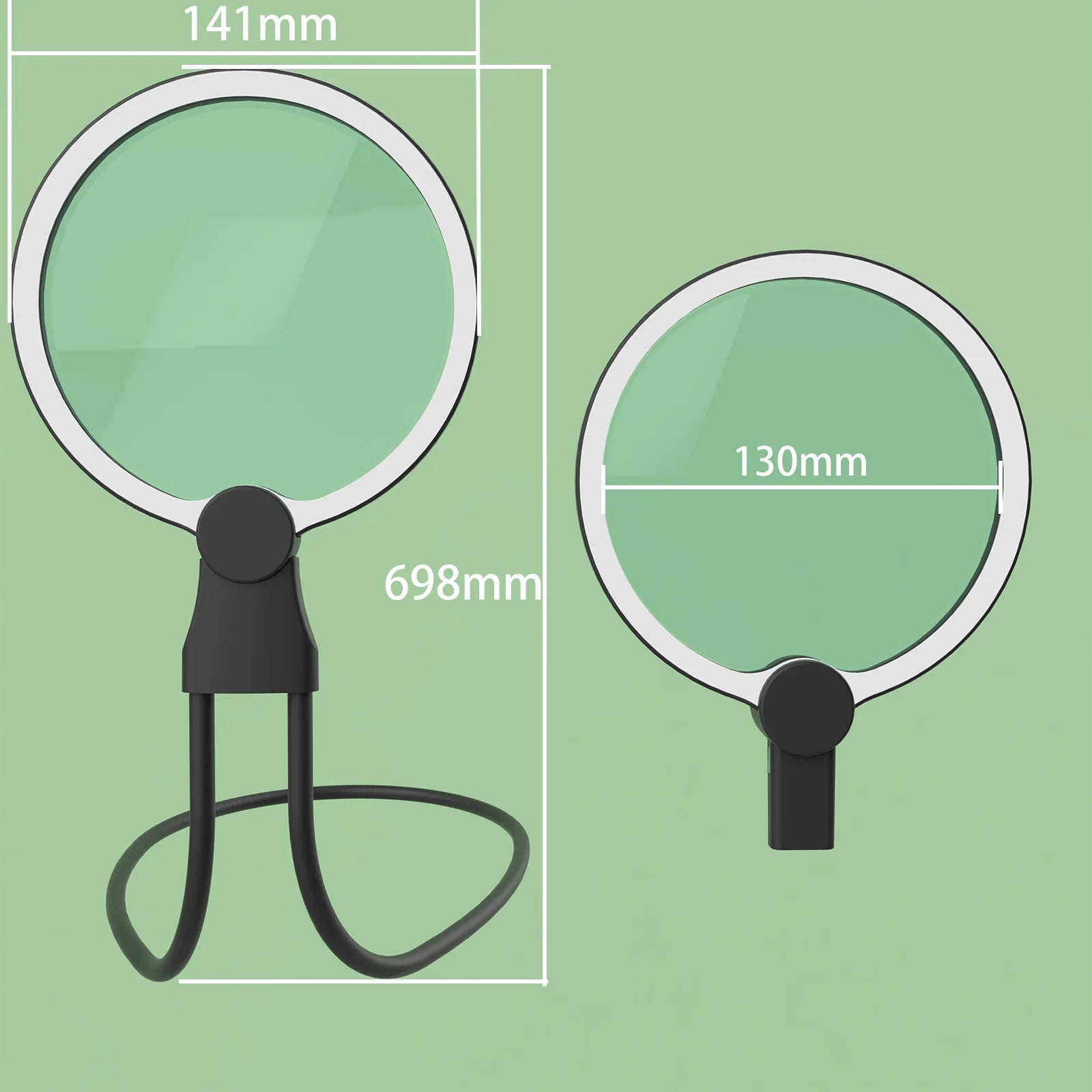 Hanging Neck Handheld Desktop Large Screen Lens Acrylic Magnifying Glass Led Magnifying Glass Peaceful Pleasures Health and Wellness