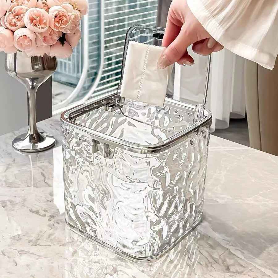 Large Capacity Laundry Detergent Storage Container with Scoop & Press-On Lid