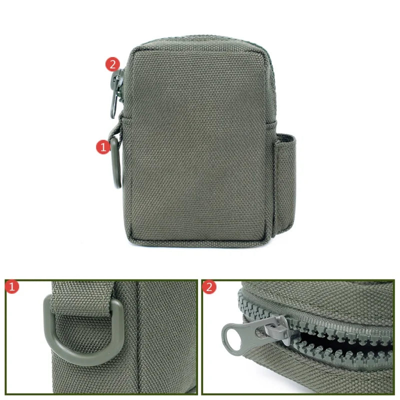 EDC MOLLE Mini Waist Pack – Tactical Nylon Belt Pouch MOLLE Belt Pouch Peaceful Pleasures Health and Wellness