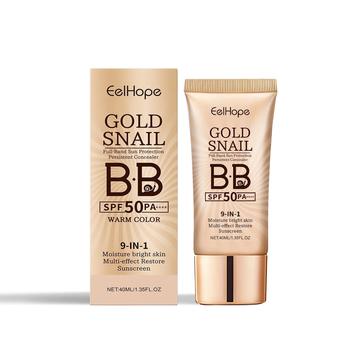 Eelhope BB Cream Foundation – Waterproof, SPF & Concealer 40ml