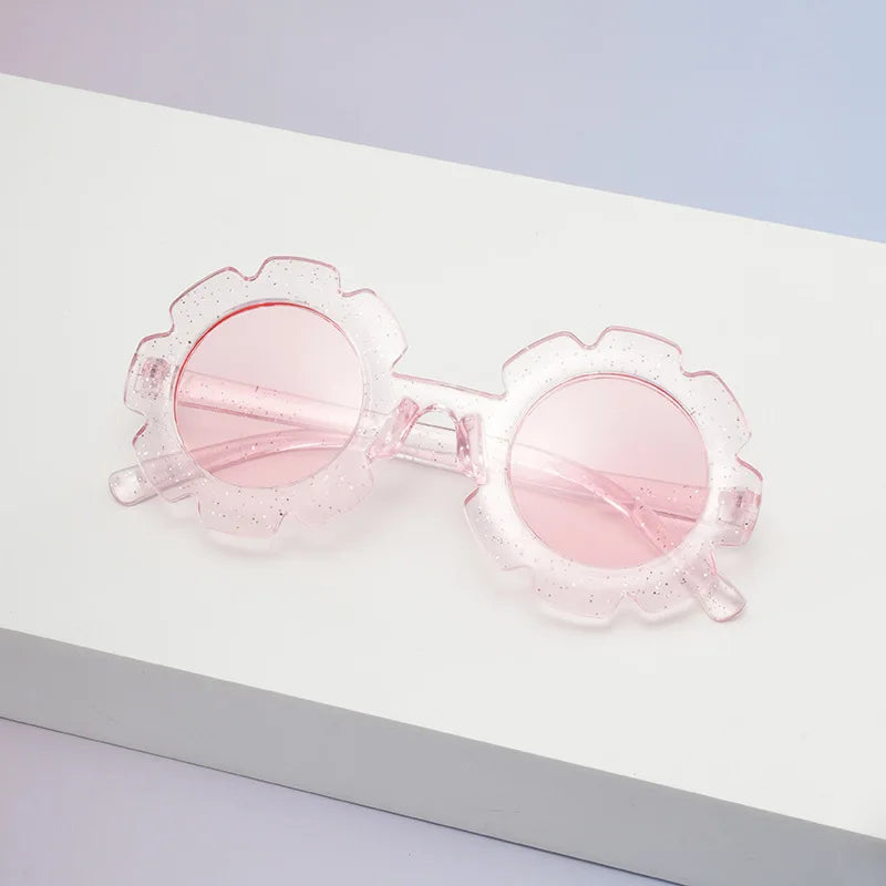 Cute Floral Round Sunglasses for Girls | UV400 Kids Shades