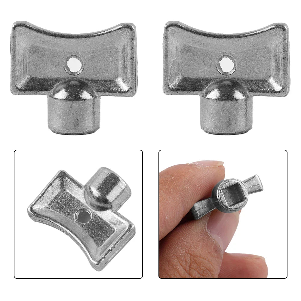 2-Pack Radiator Bleed Key – 5×5mm Zinc Alloy Valve Wrench