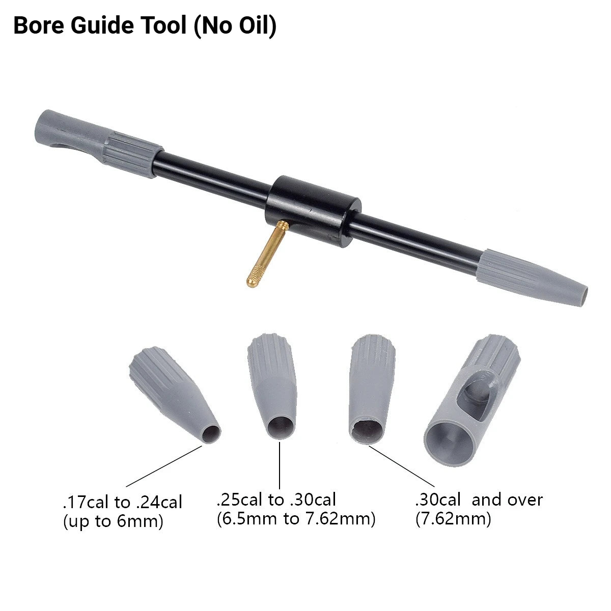 Tactical Gun Bore Guide & CLP Oil Kit. Universal .17 .22 .30 Cal Rifle Cleaning Maintenance. AR15 Hunting Bore Protector Set Peaceful Pleasures Health and Wellness Tool Only