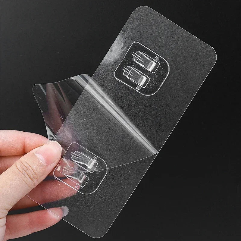 Seamless Adhesive Hooks Transparent Home Acrylic Strong Self Adhesive Hooks Bathroom Kitchen Claw Buckle Hanger Wall 2030 Peaceful Pleasures Health and Wellness