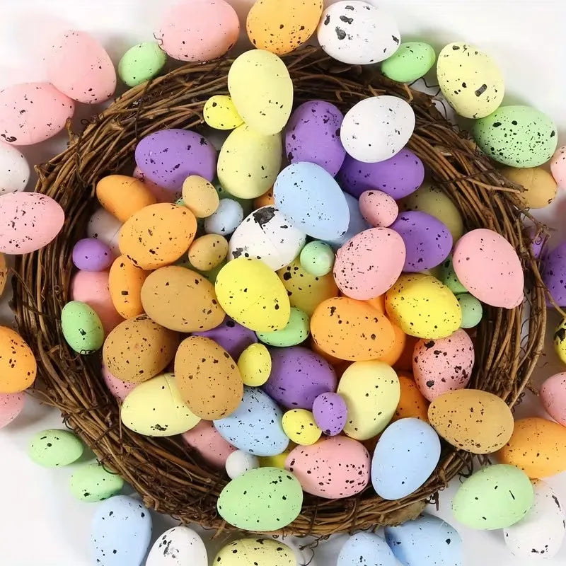 50-Pack Easter Mini Speckled Eggs – Pastel Basket Fillers & Decor