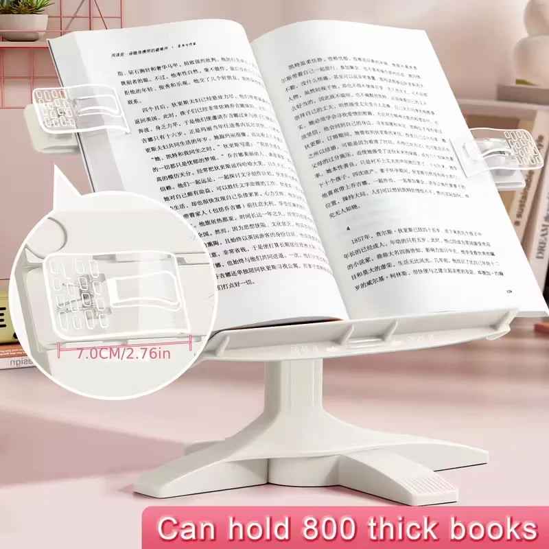 Ergonomic Adjustable Reading Stand Lightweight 2-in-1 Desktop