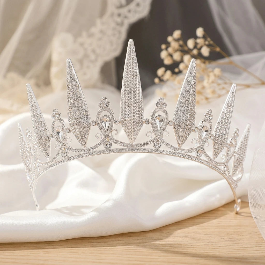 Bridal Rhinestone Crown Headband Alloy Crystal Wedding Party Accessory Peaceful Pleasures Health and Wellness