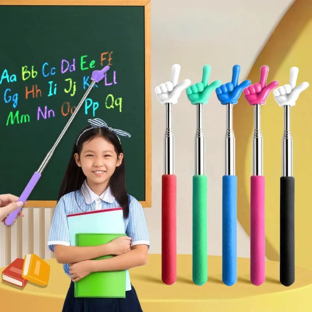 Telescopic Finger Pointer Stick – Teacher & Reading Aid