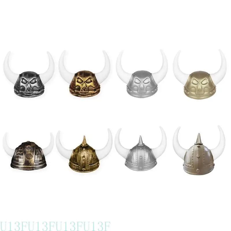 Viking Horned Helmet Hat – Medieval Warrior Costume Adults