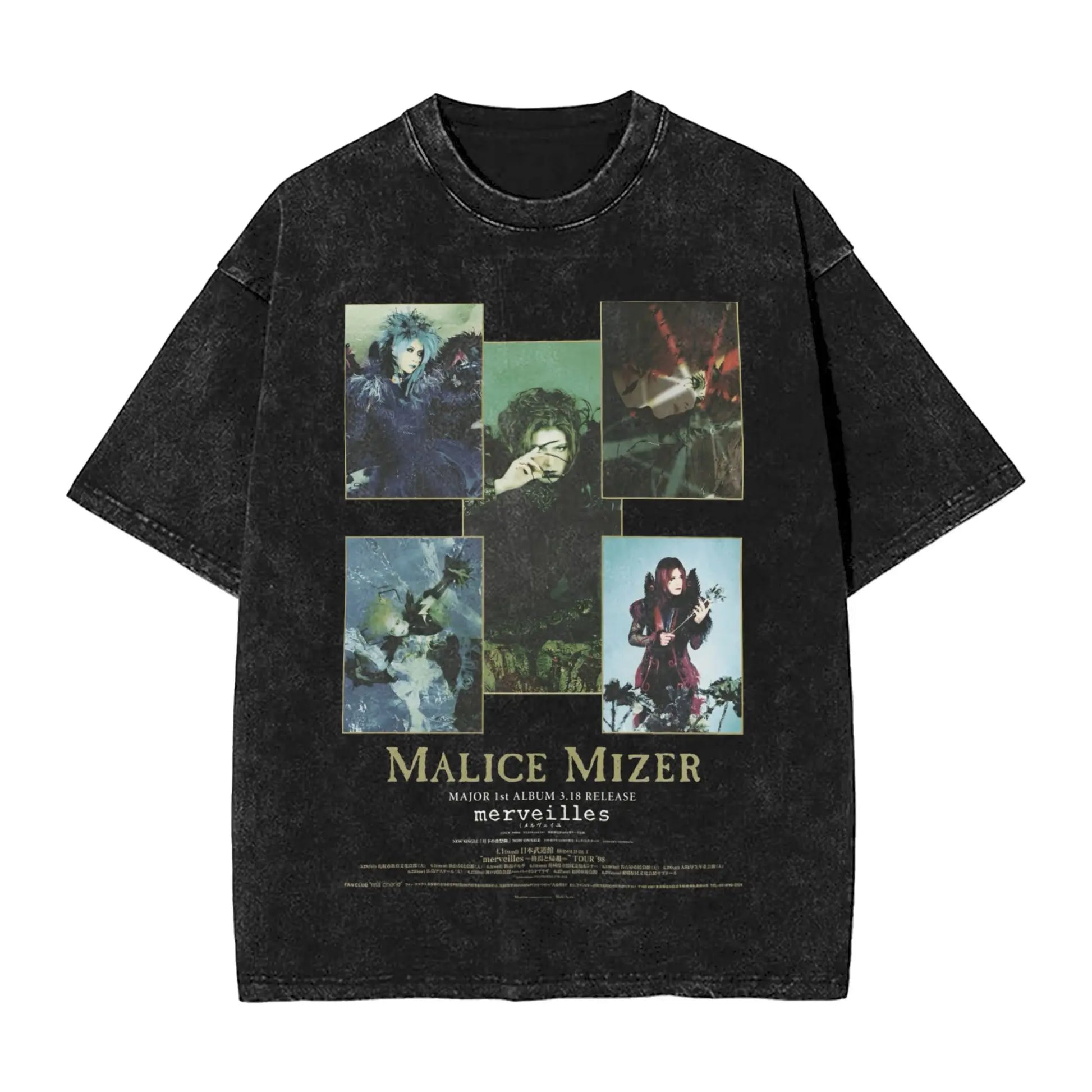 Malice Mizer T-Shirt Rock Band Hip Hop T-Shirts Short Sleeve Y2K Classic Tshirt Beach Casual O Neck Plus Size Clothes Peaceful Pleasures Health and Wellness black S