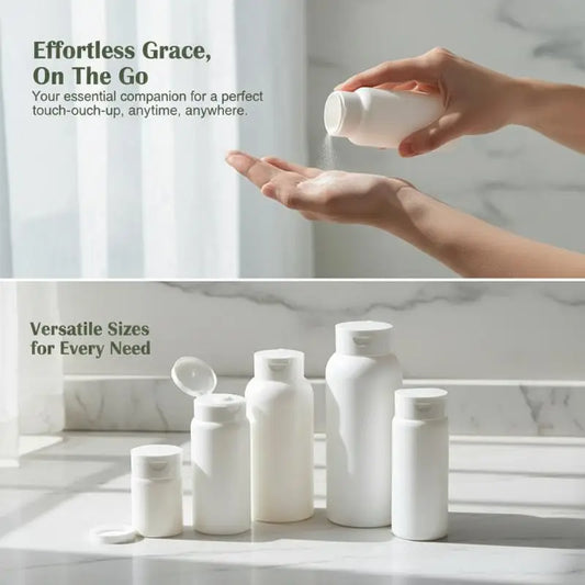 Refillable Powder Dispenser Bottle 30–100g | Travel & DIY Powder Dispenser Bottle Peaceful Pleasures Health and Wellness