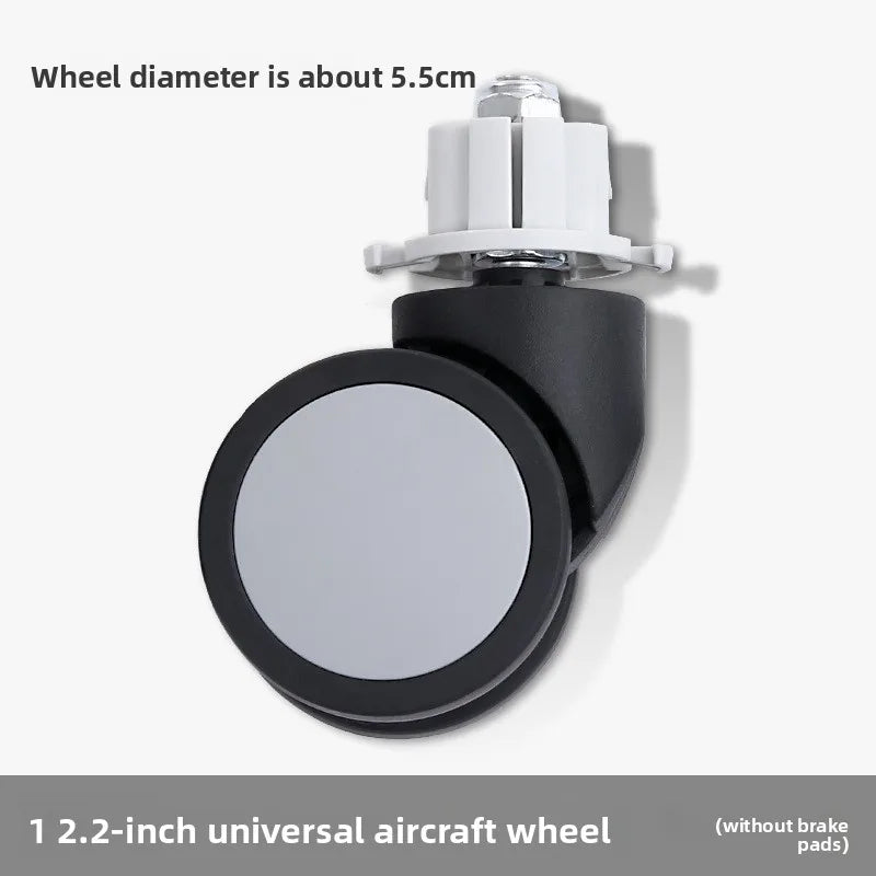 2" Mute Office Chair Caster Wheels – Heavy-Duty Rubber Swivel