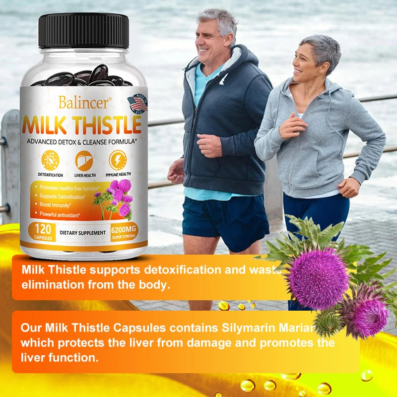 Milk Thistle Dandelion Artichoke Liver Detox Capsules