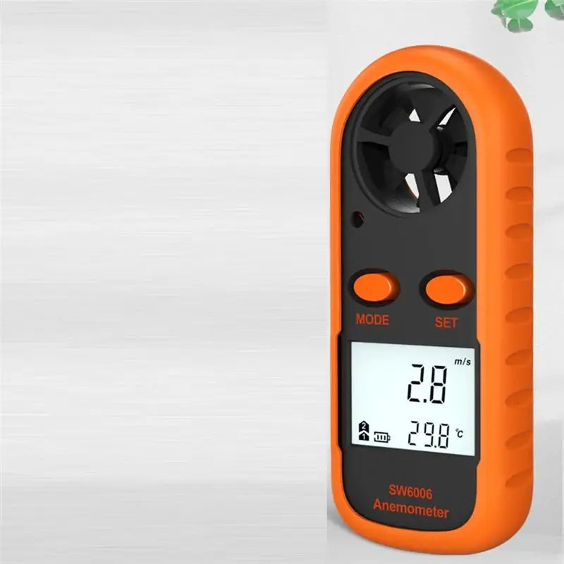 A36T-Anemometer Handheld, Light Weight Digital Wind Speed Meter Vane Anemometer Wind Power Temperature Humidity Measurement Peaceful Pleasures Health and Wellness