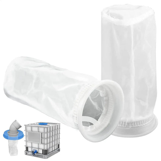 IBC Water Tank Nylon Filter IBC Cover Filter Sturdy Durable Tote Tank Lid Cover Rainwater Tank Garden Water Irragtation Supply Peaceful Pleasures Health and Wellness