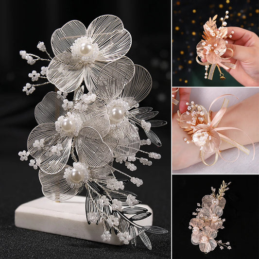 Handmade Wedding Headpieces Pearl Decoration Hair Band for Women Girls Bridal Bridesmaid Wedding Hair Decoration Peaceful Pleasures Health and Wellness