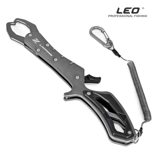 Lure Fishing Pliers Aluminum Alloy Multi-function Fish Gripper Long Nose Pliers for Big Game Fishing with Split Ring and Hook Re Peaceful Pleasures Health and Wellness