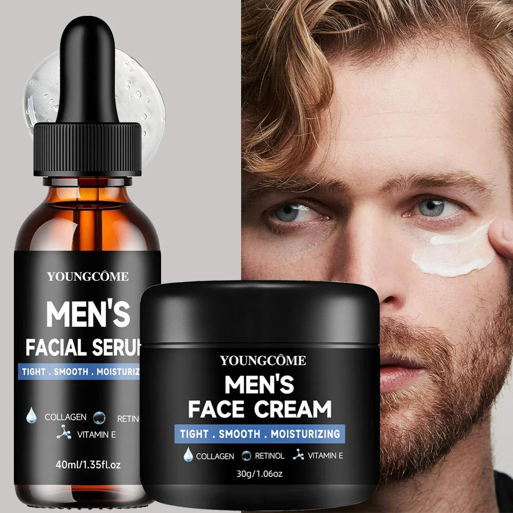YOUNGCOME Men's Skincare Set – Collagen, Retinol & Vitamin E