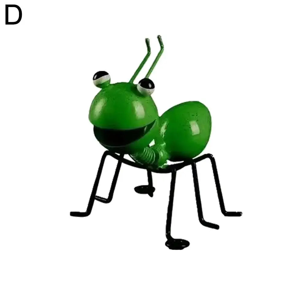 Cute Ant Statue Garden Decor Figure Stand Ant for Outdoor Yard Lawn Decoration Iron Ant Sculpture Home Desktop Decoration Peaceful Pleasures Health and Wellness Green