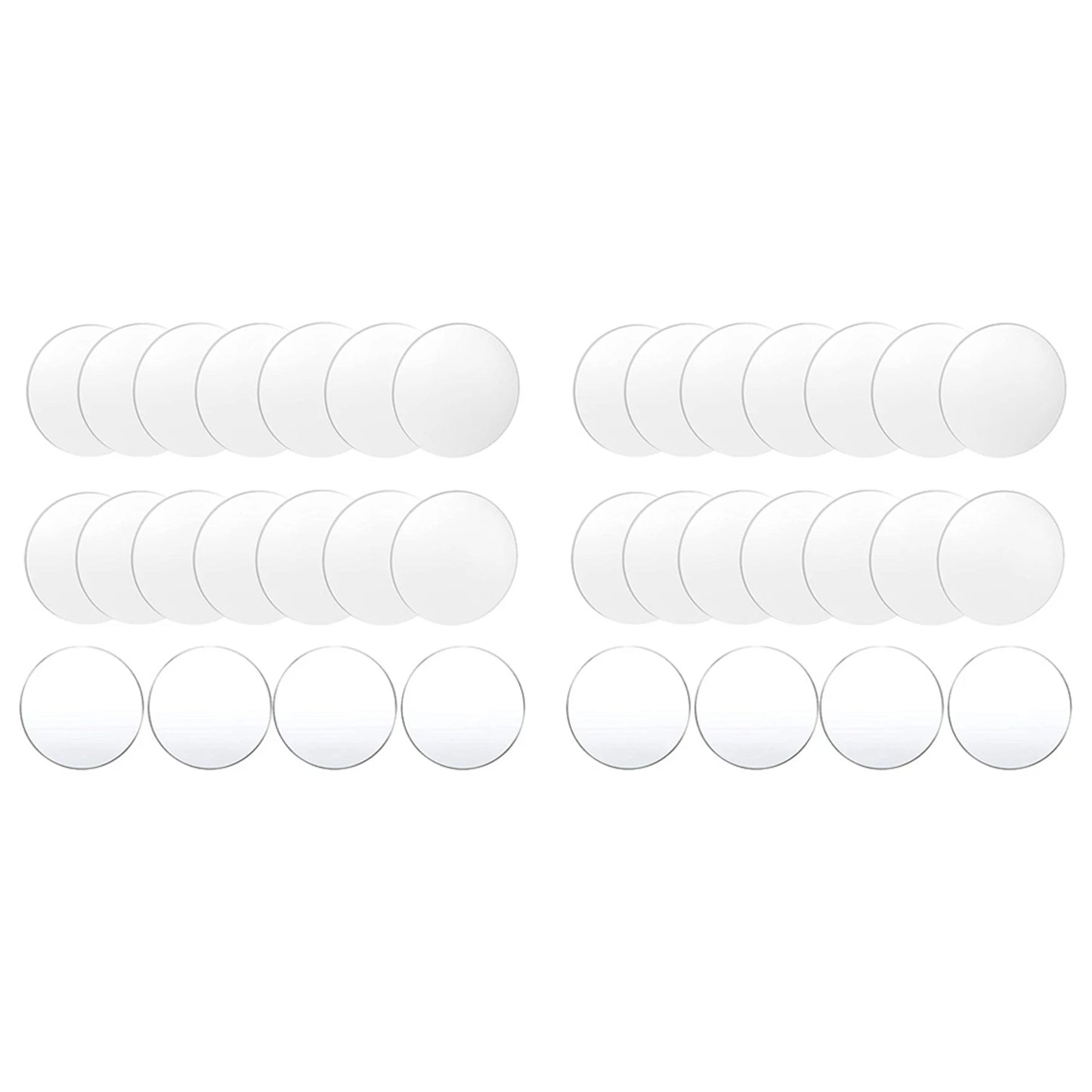 A36T-36 Pcs Clear Acrylic Disc 4 Inch Circle Acrylic Sheet Thick Circle Acrylic Rounds Blanks Acrylic Panel For DIY Crafts Peaceful Pleasures Health and Wellness