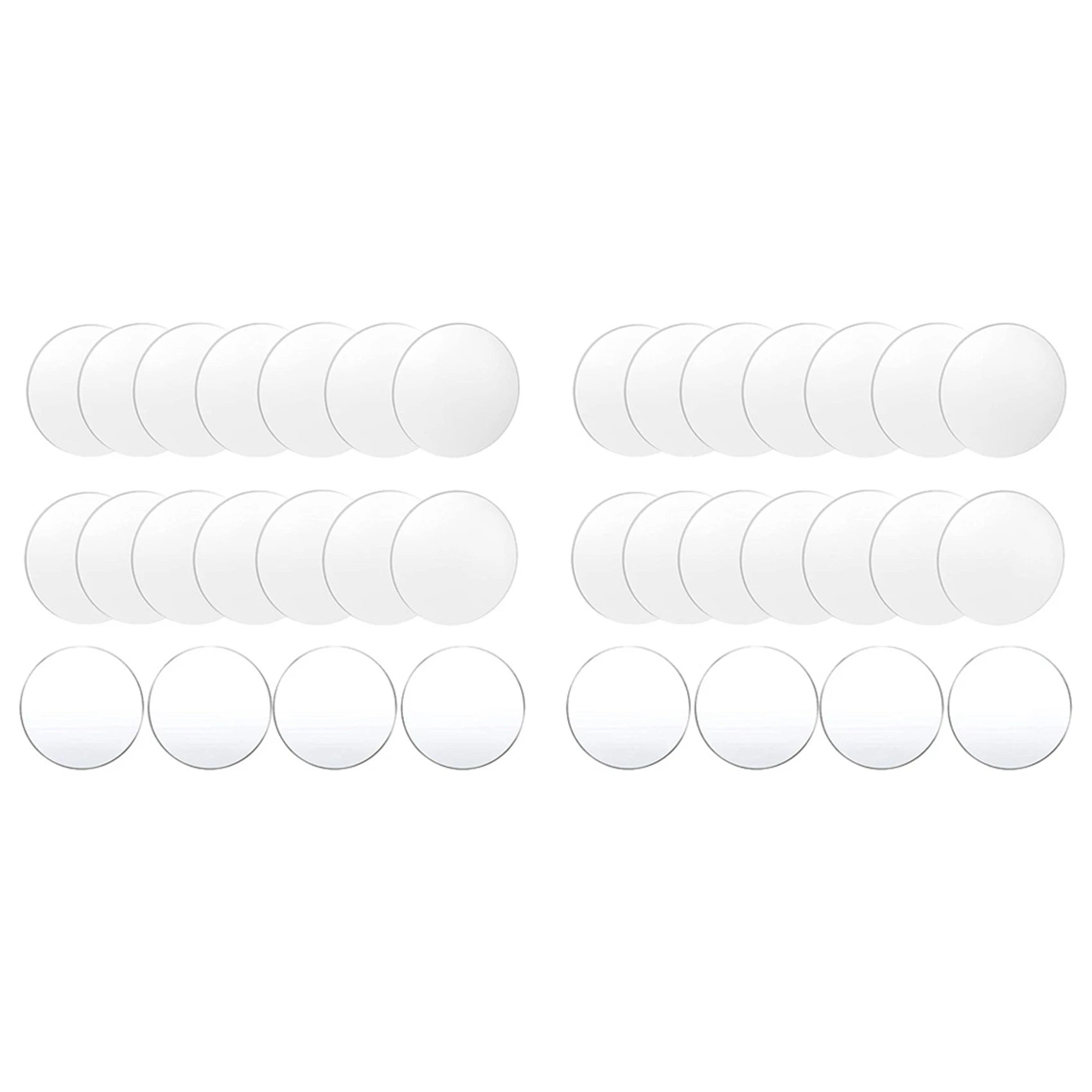 A36T-36 Pcs Clear Acrylic Disc 4 Inch Circle Acrylic Sheet Thick Circle Acrylic Rounds Blanks Acrylic Panel For DIY Crafts Peaceful Pleasures Health and Wellness