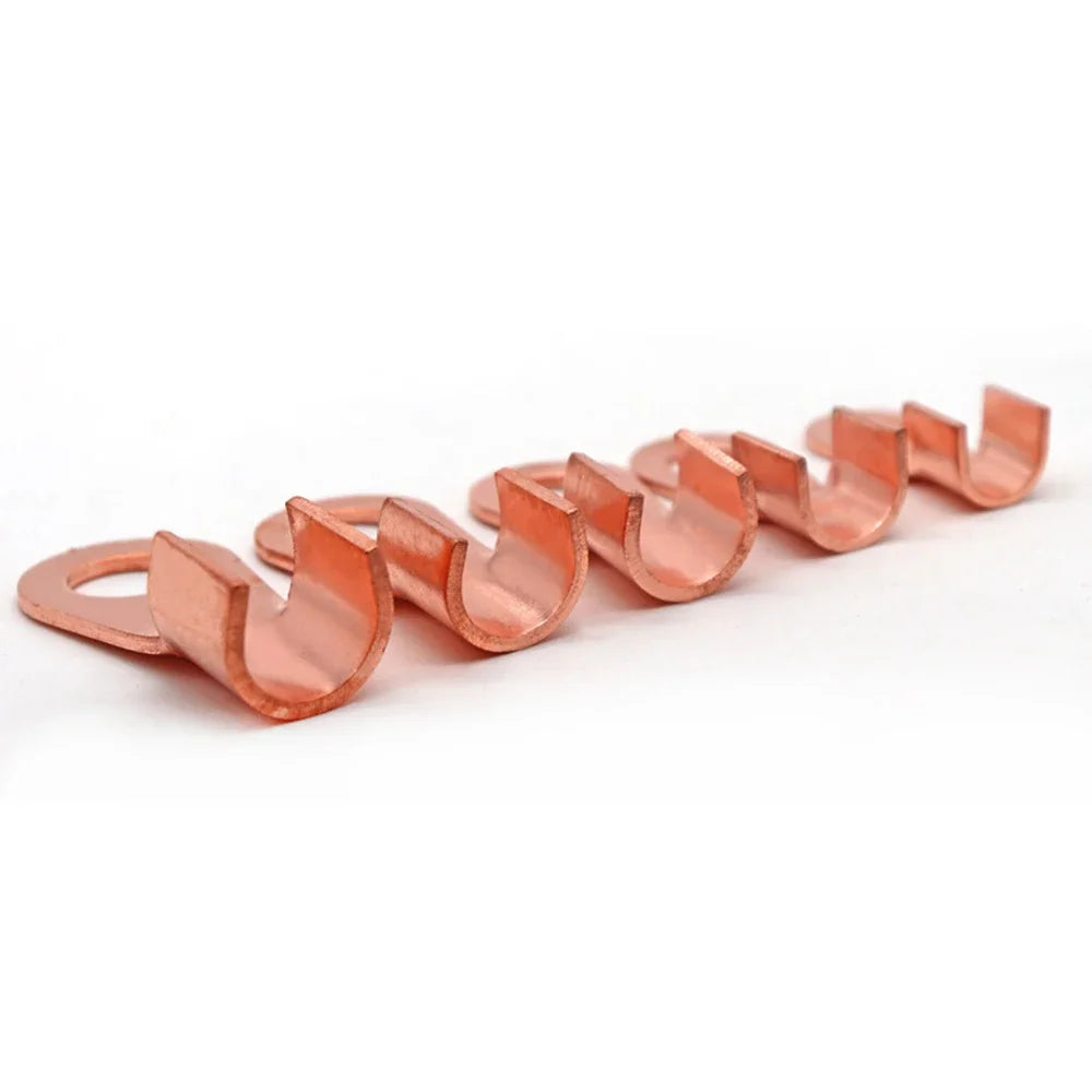 10/50PCS Copper OT Terminal Non-Insulated Wire Connector Bare Electrical Cable Terminals Lug Battery Ring Crimp Terminal 10-400A Peaceful Pleasures Health and Wellness